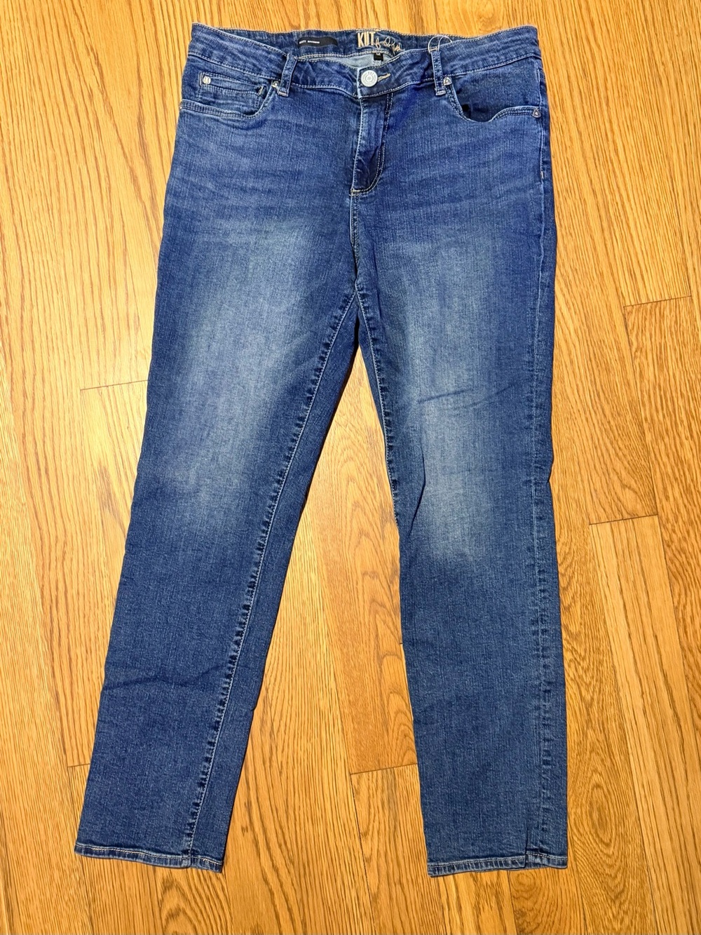 KUT From The Kloth Katy Boyfriend Jeans Medium Wash Straight Leg - Picture 3 of 13